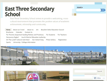 Tablet Screenshot of eastthreesecondary.com